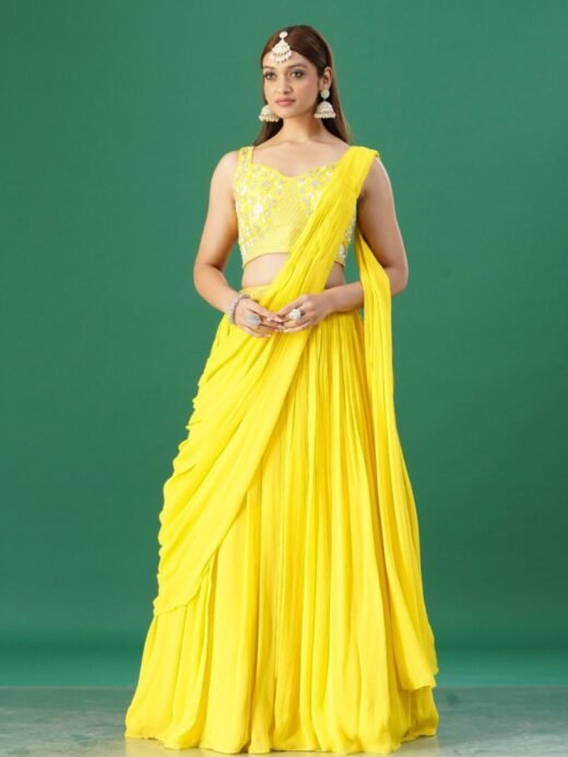 Yellow Jacket Lehenga