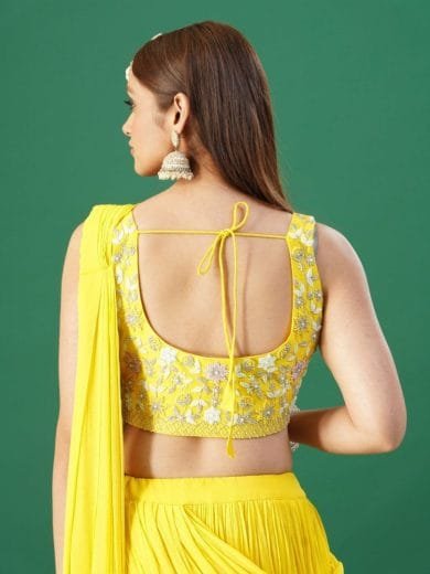 Yellow Jacket Lehenga - Image 5