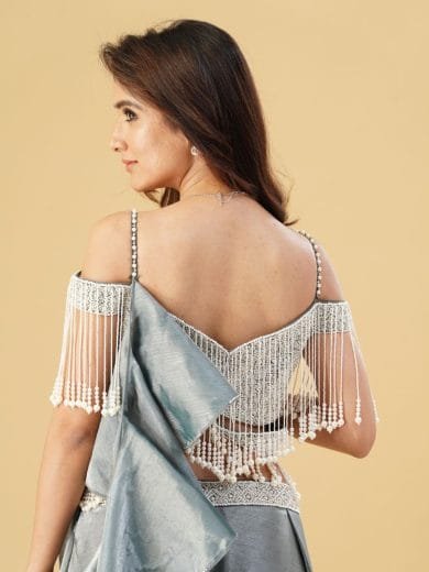 Green Pearl Crop Top and Pants - Image 5