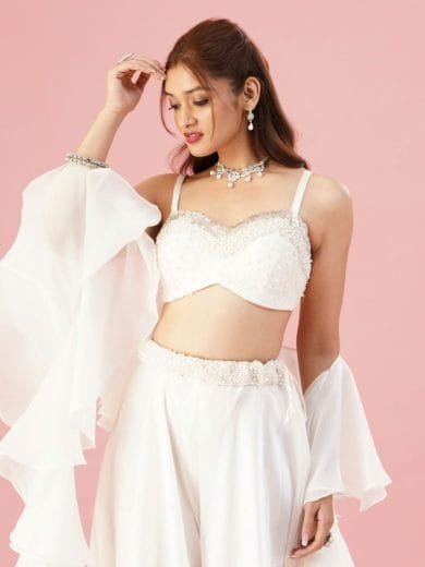 White Pearl pant set - Image 4