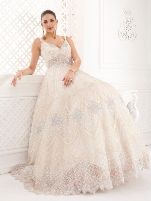 White Net Gown