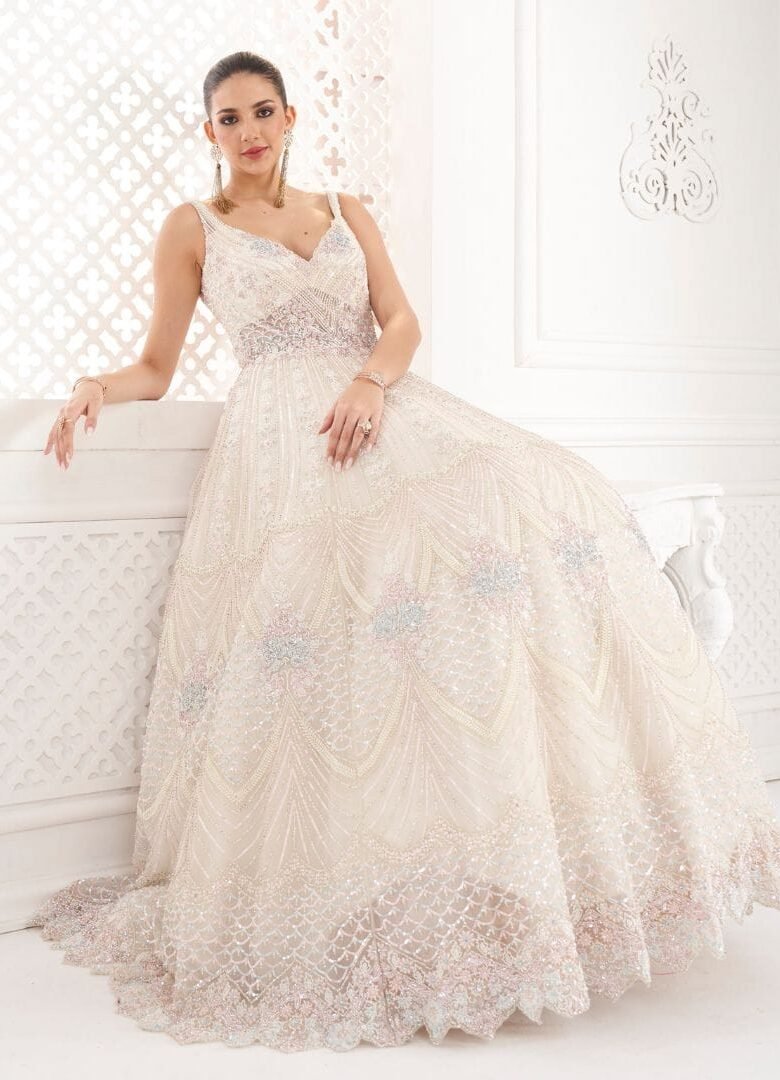 White Net Gown