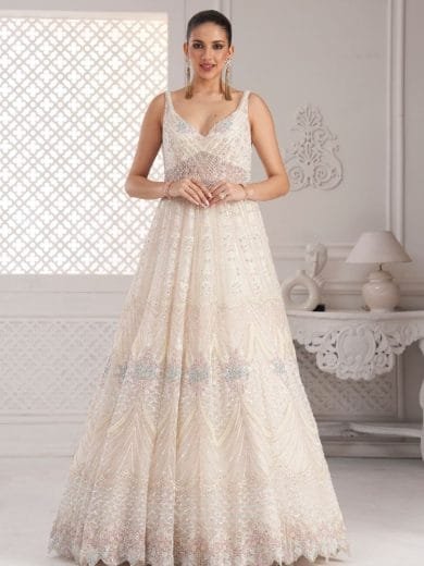 White Net Gown - Image 3