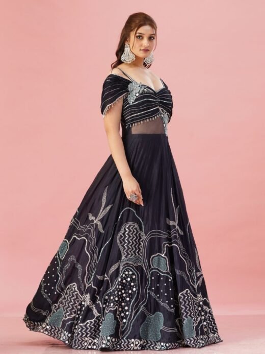 Navy Blue Gown