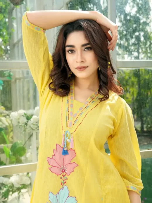 Yellow Dhoti Kurta Set