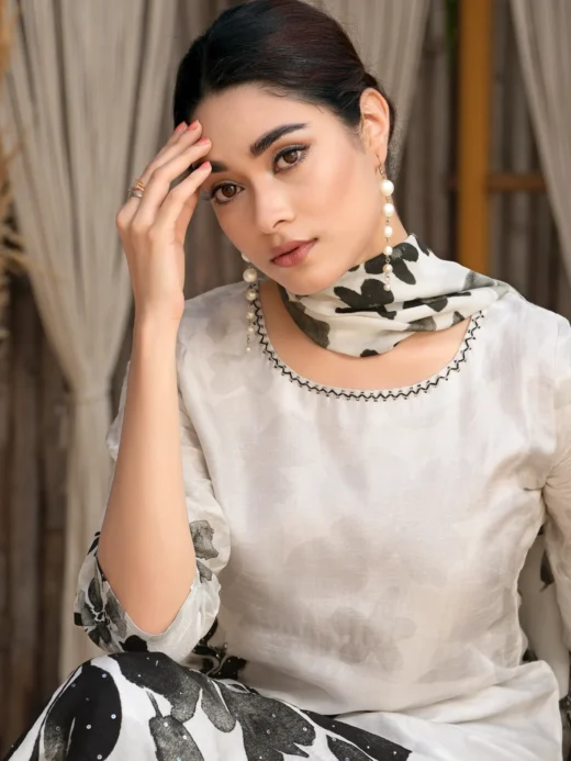 Grey-Black Kurta Set