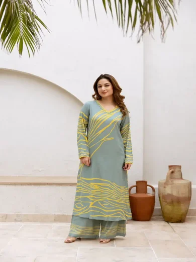 Grey Palazzo Set