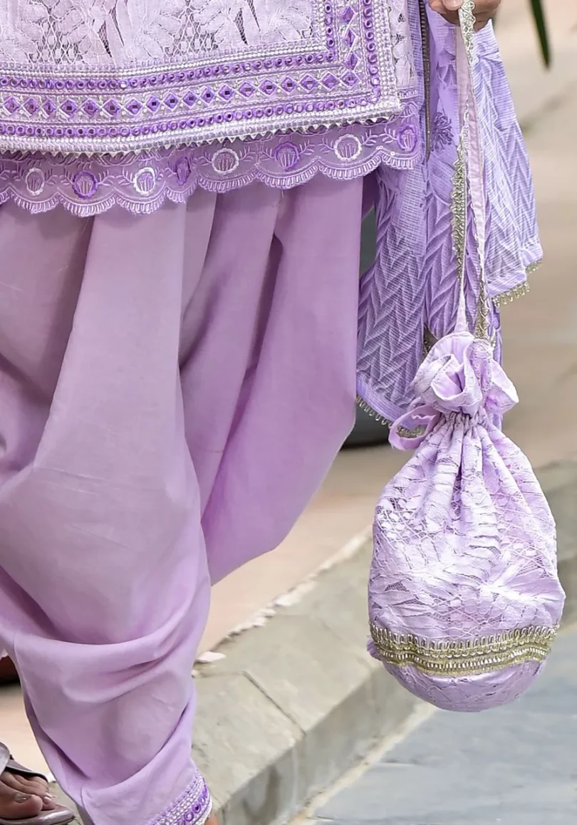 Lavender Dhoti Set - Image 4