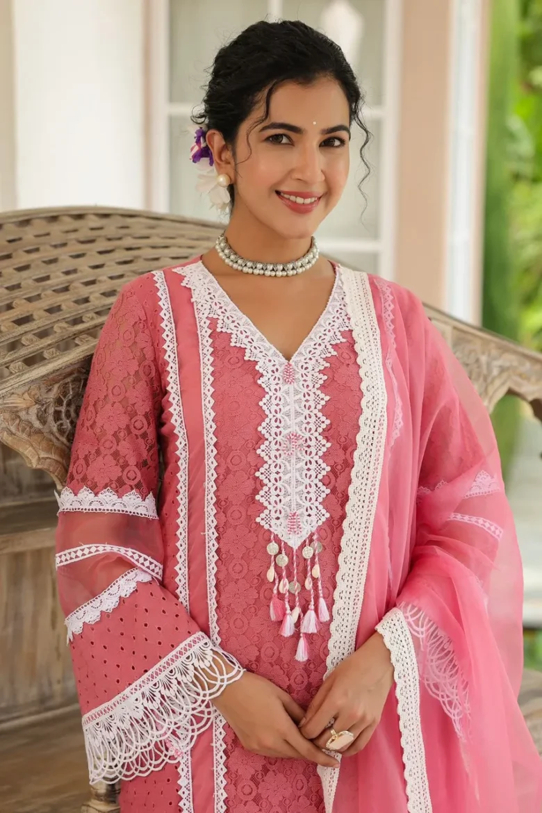 Red Kurta Set