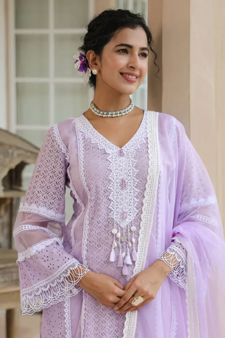 Lavender Kurta Set