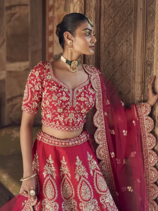 Rani Pink Bridal Lehenga