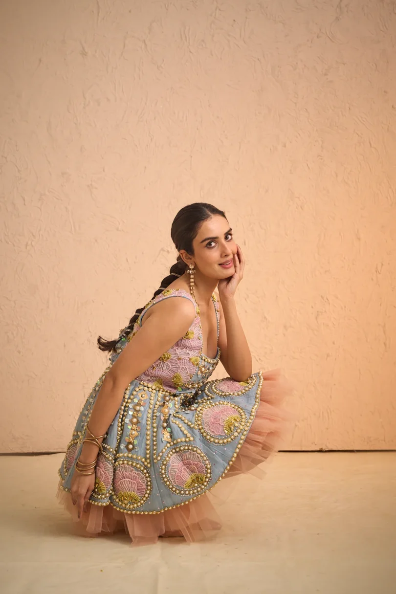 Embroidered Babydoll Dress - Image 4